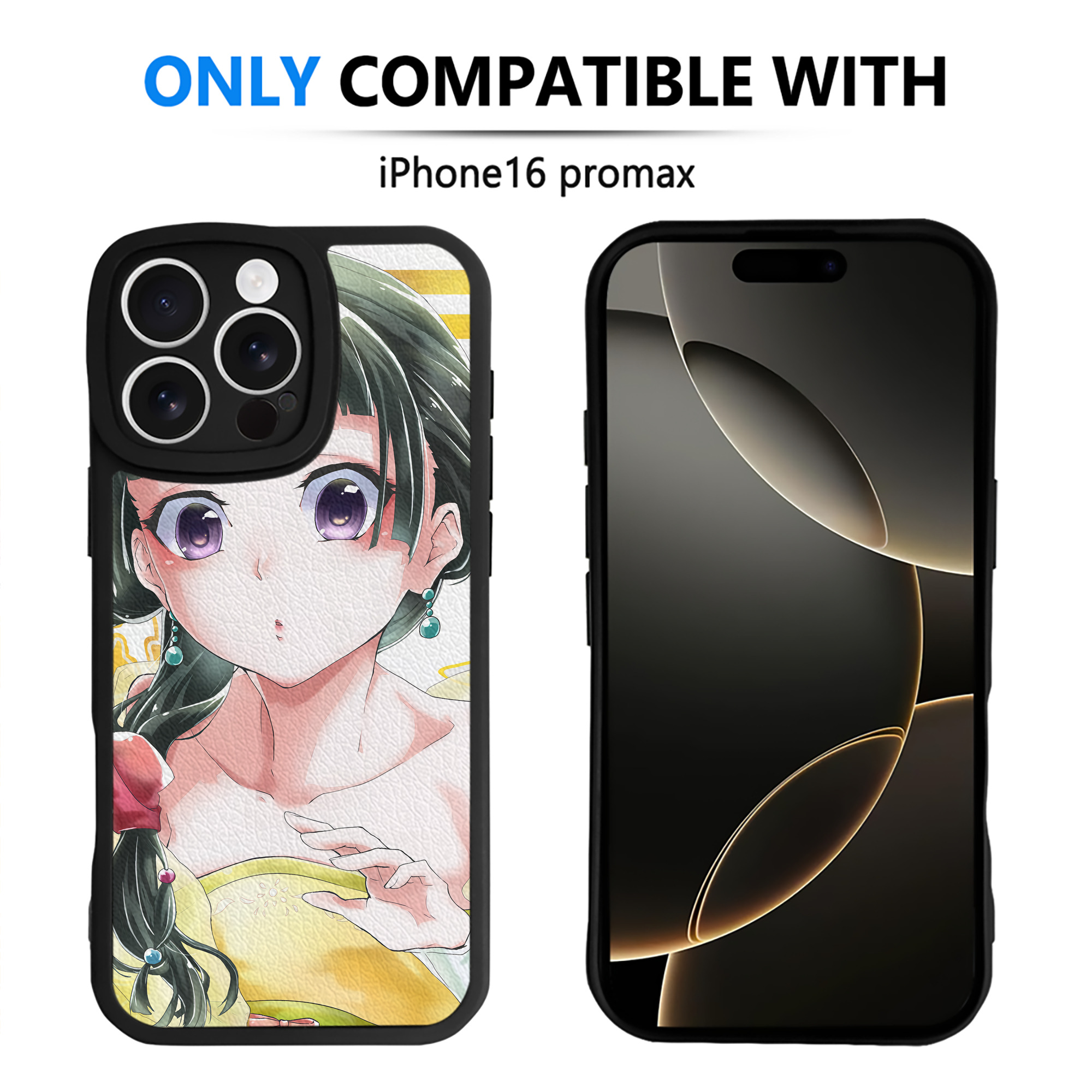 （画像用） 薬屋のひとりごと The Apothecary Diaries 【iPhone 16シリーズ対応】シリコンスマホケース（レザー調） 材質：シリコン
